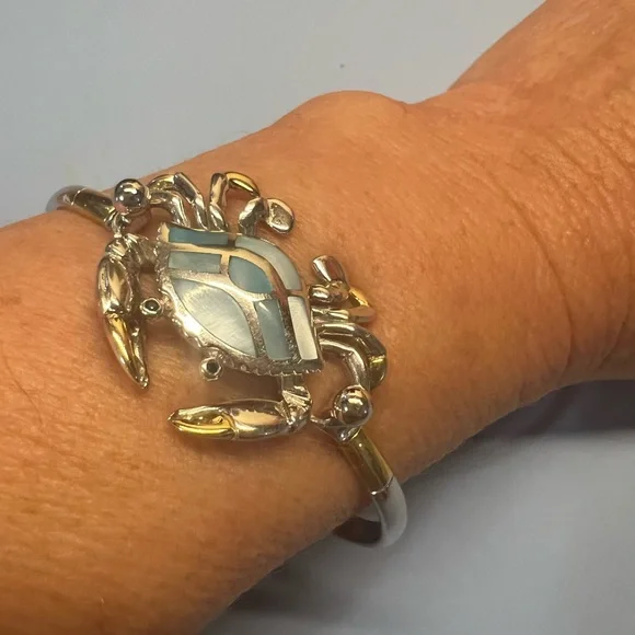 KOVEL Convertible 925/14K Bracelet With Crab Topper NEW - Picture 2 of 11